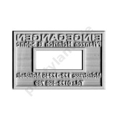 Ersatzstempelplatte 3660